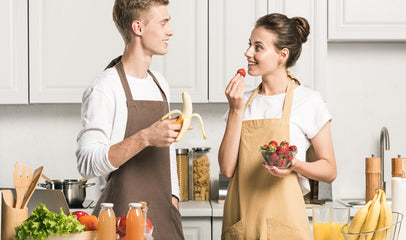 couple eating healthy for optimal fertility