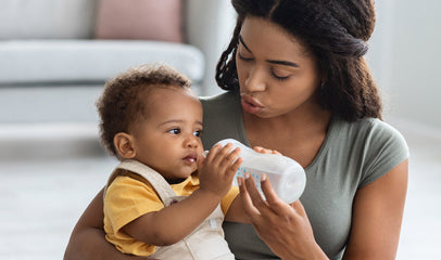 mom trying to wean baby off formula