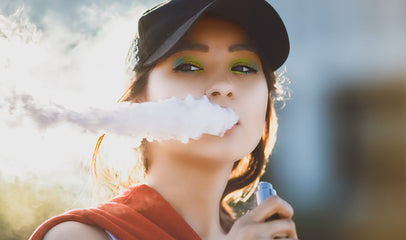 woman vaping