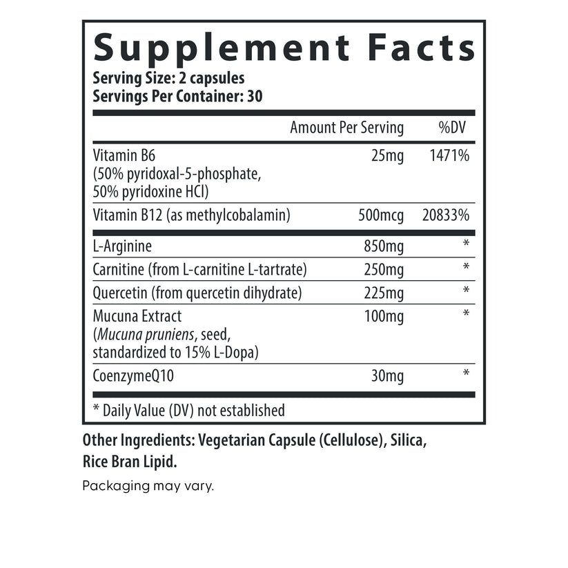 Fairhaven Health MotilityBoost supplement facts.