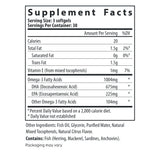 Fairhaven Health Prenatal DHA + EPA omega-3 supplement facts.