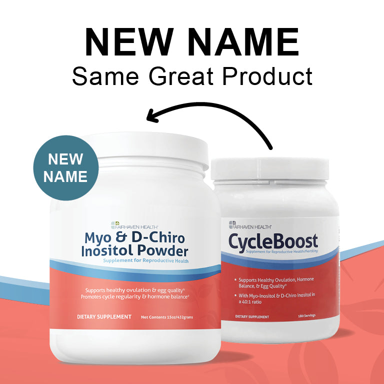 Fairhaven Health Myo + D-Chiro Inositol Powder new name, same great product.