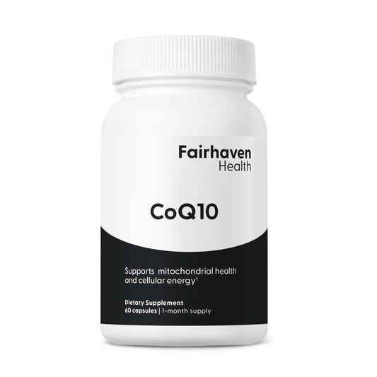 Fairhaven Health CoQ10 Supplement for Male and Female Reproductive Health.