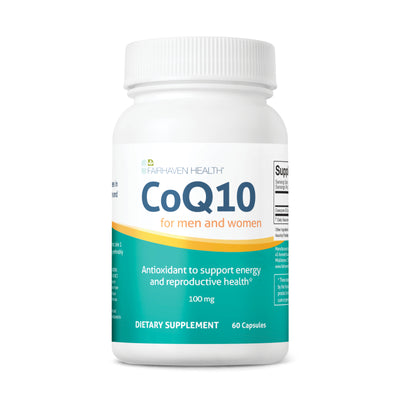 Fairhaven Health CoQ10 for men and women's reproductive health.