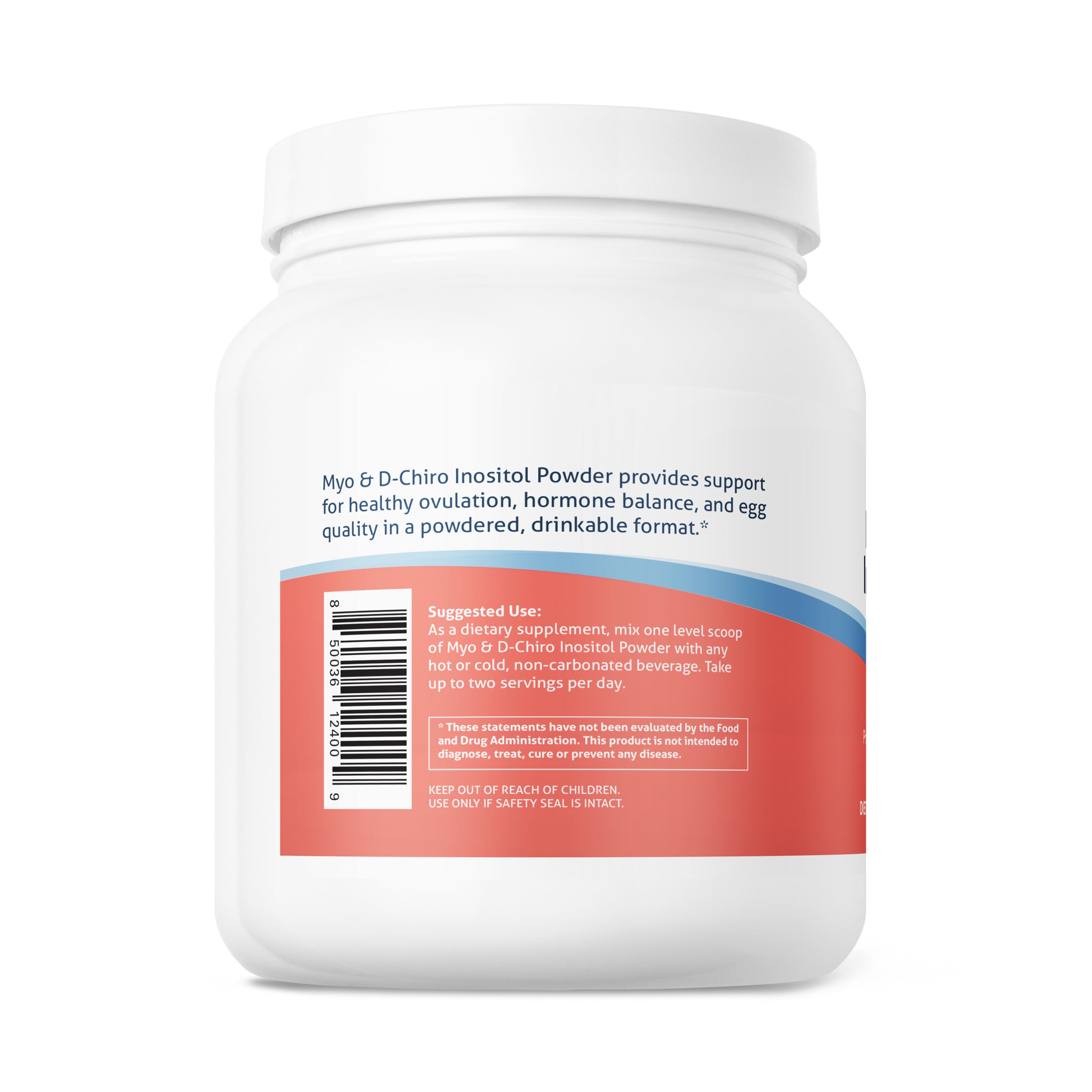 Fairhaven Health Myo + D-Chiro Inositol Powder suggested use.