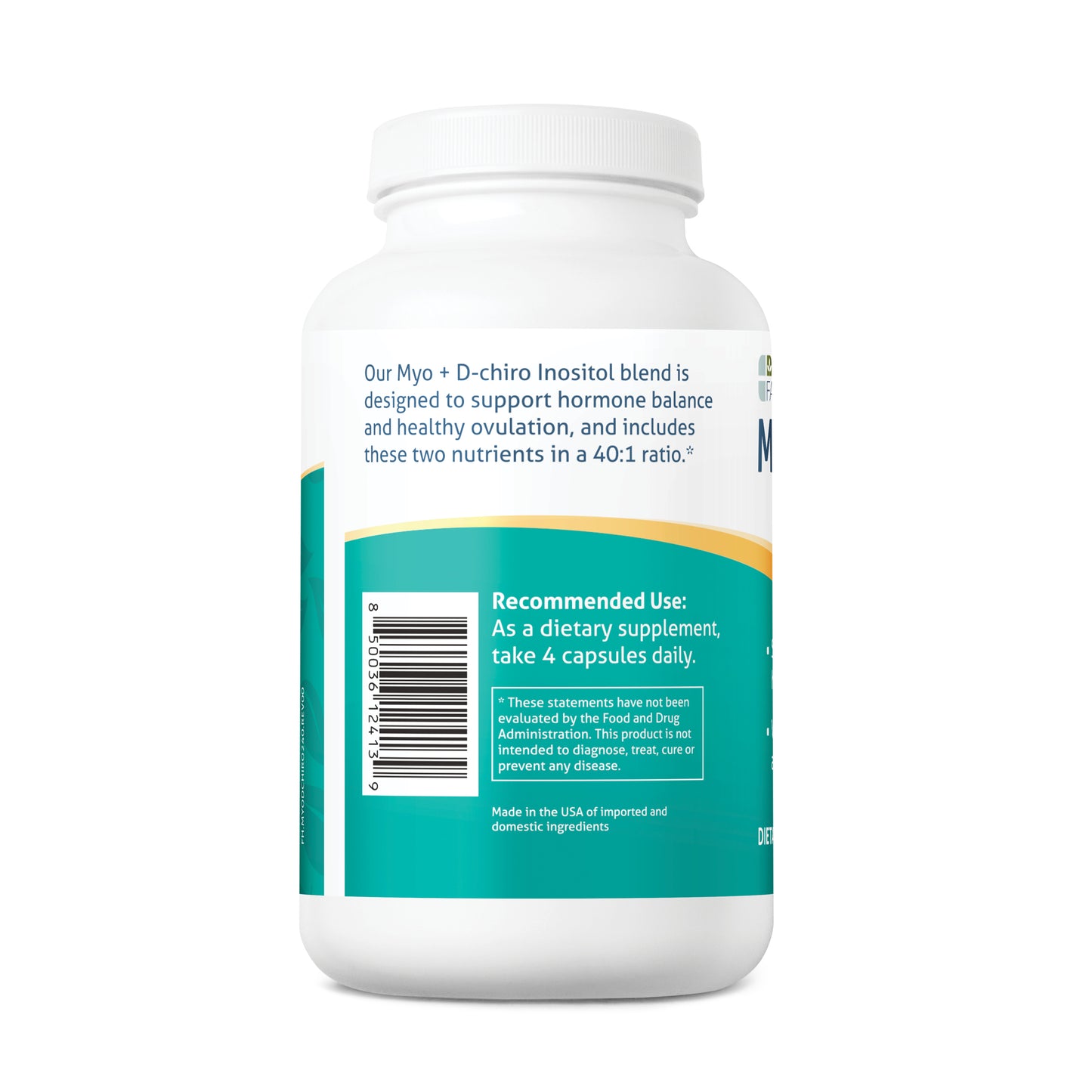 Fairhaven Health Myo + D-Chiro Inositol 240 capsules UPC.