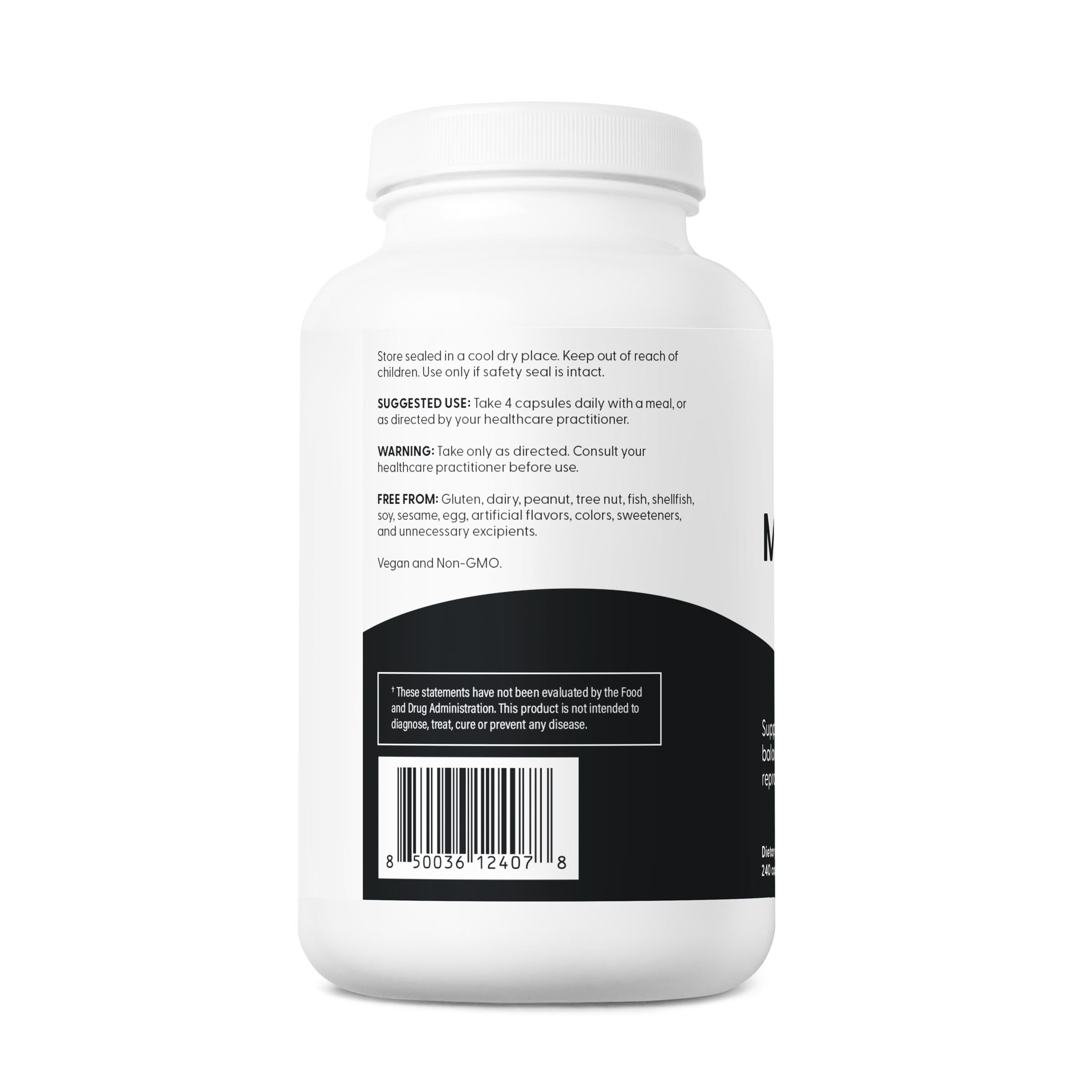 Fairhaven Health Myo-Inositol 240 capsules suggested use.